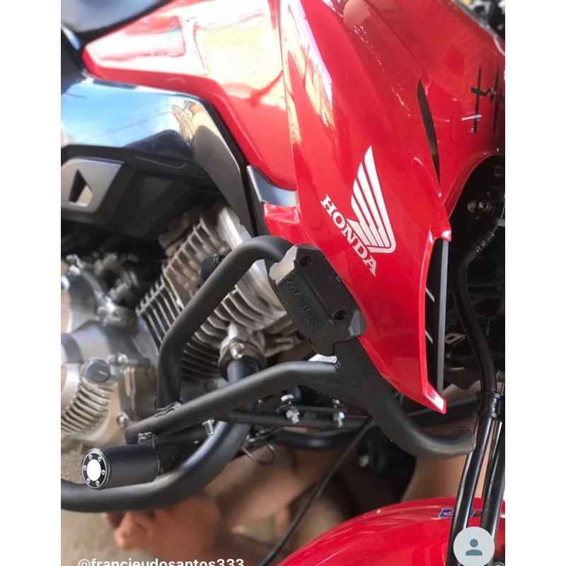 Protetor Mata Cachorro Carenagem Fan Titan 160 Slider em Oferta na Shopee