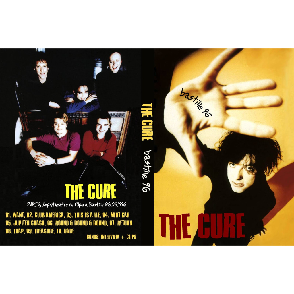 The cure Live Brasil + Bastialle 1996 2 DVDS BOOTLEGS RARISSIMOS