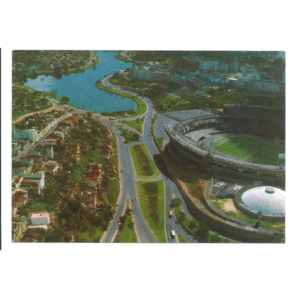Cartão Postal Antigo Estádio Otavio Mangabeira - Salvador BA -b K76
