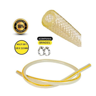 Mangueira Multiuso Gás de cozinha 3mm Diversos Tamanhos Com abraçadeira