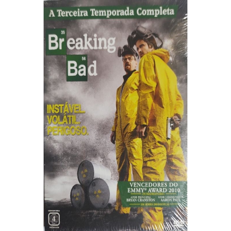 Box Dvd Breaking Bad Terceira Temporada Lacrado
