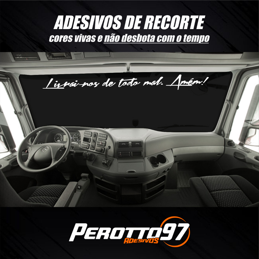 Adesivo 170x12 para por por dentro do parabrisa em Oferta na Shopee