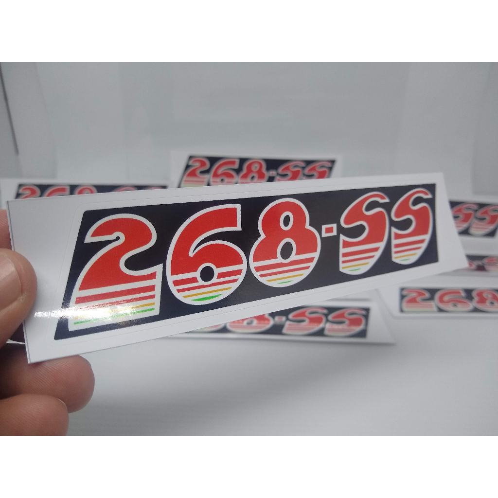 Adesivo 268-SS Tampa de Válvulas Opala/Caravan Motor 4cil ou 6cil - Preparação Comando 268-SS