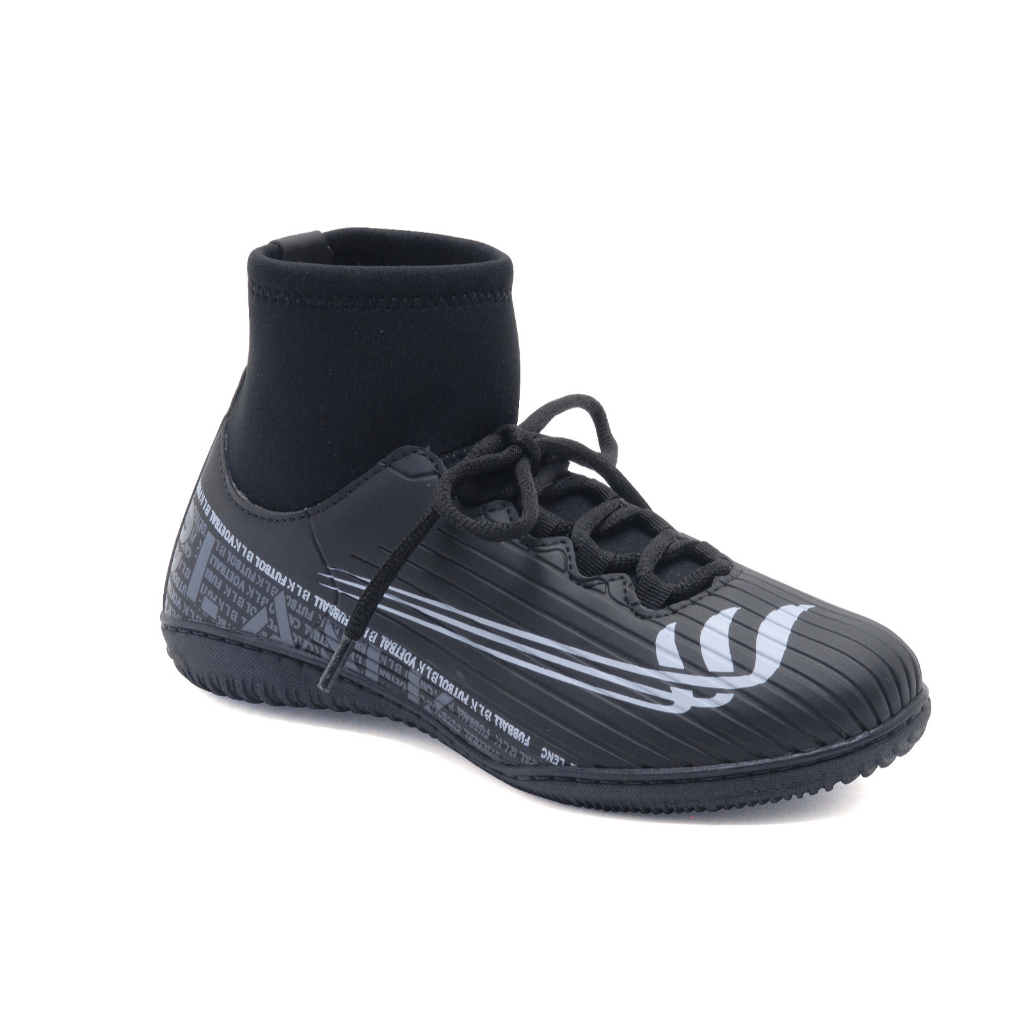 Tênis Futsal Botinha Blank Star Chuteira Cano Alto com Solado Antiderrapante e Costurado 34 ao 45