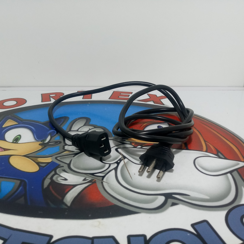 cabo de força pc computador xbox 360, ps4 fat entre outros ac power tomada nacional ou usa escolha