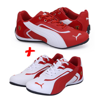 Kit 2 pares - Tênis masculino feminino Puma Ferrari Neo cat unissex automobilismo