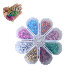 Enfeite Para Trança Nagô Kit 800 Argolinhas Acessório Para Trança Jumbo Box Braids Colorido + Estojo Organizador de Plástico Com 8 Compartimentos em Oferta na Shopee