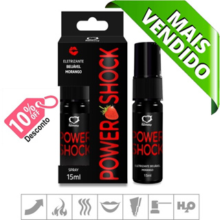 Vibrador Liquido Power Shock Gel Eletrizante MORANGO 220v Unissex Sexy Fantasy Sex Shop em Oferta na Shopee