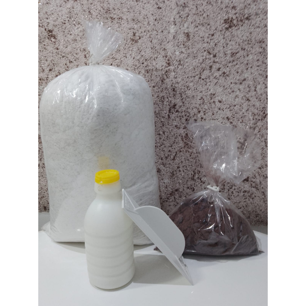 2 Kit Textura Liquida coleção FLOCO + 2Pigmento + 2Resina + desempenadeira ( LEIAM A DESCRIÇÃO)