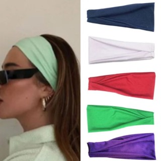 Mulheres faixa bandana esportiva retorcida para cabeça