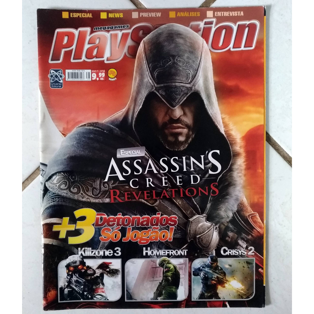 Revista MegaGames Playstation com detonado de Killzone 3, Homefront e Crysis 2 - Ano 7 Nº 38