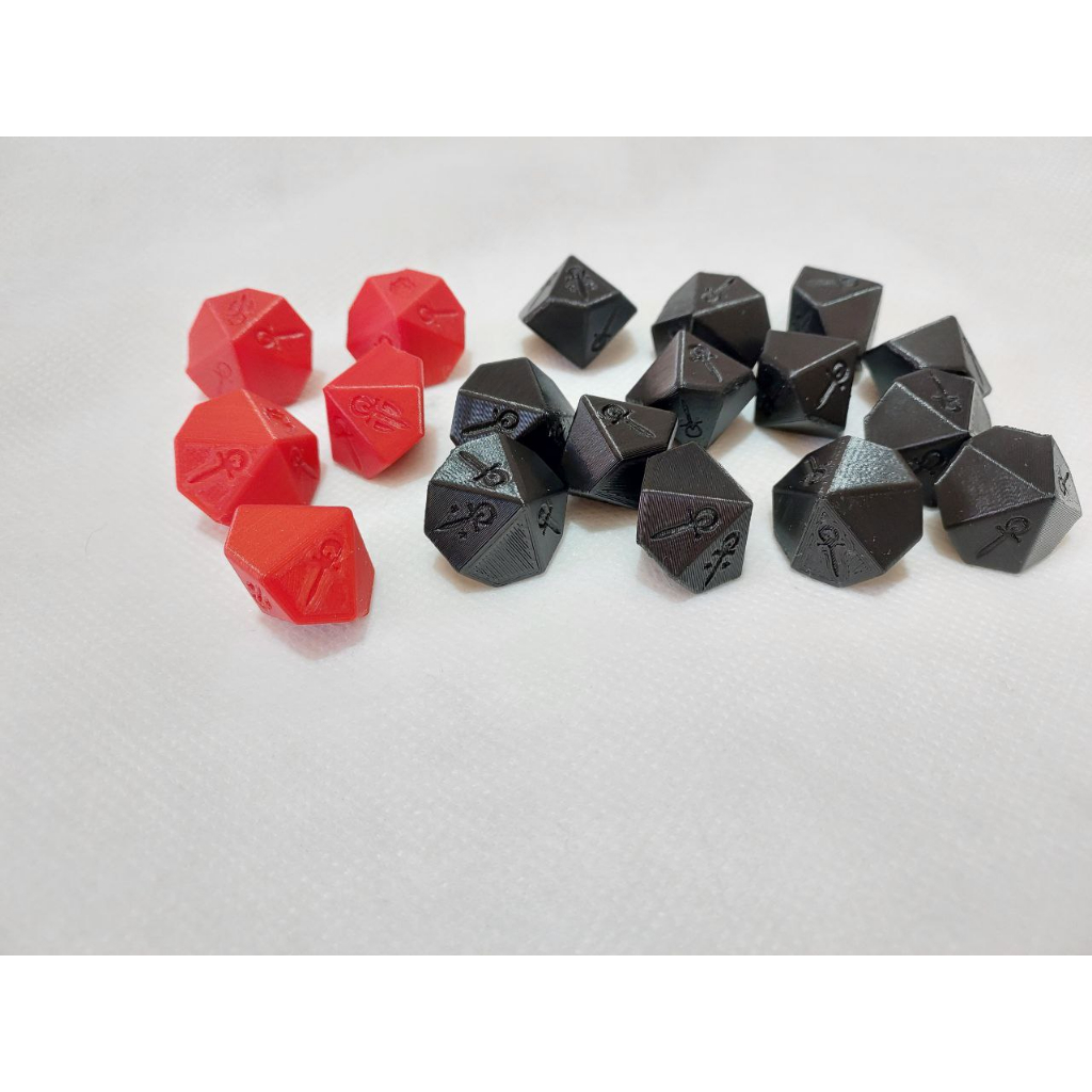 Kit de Dados - Vampire Dice Set - Impressão 3D