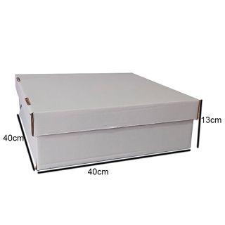 5 Caixas Para Bolo, Torta 40x40x13 Com Tampa - Caixa Papelão - Caixa Quadrada em Oferta na Shopee