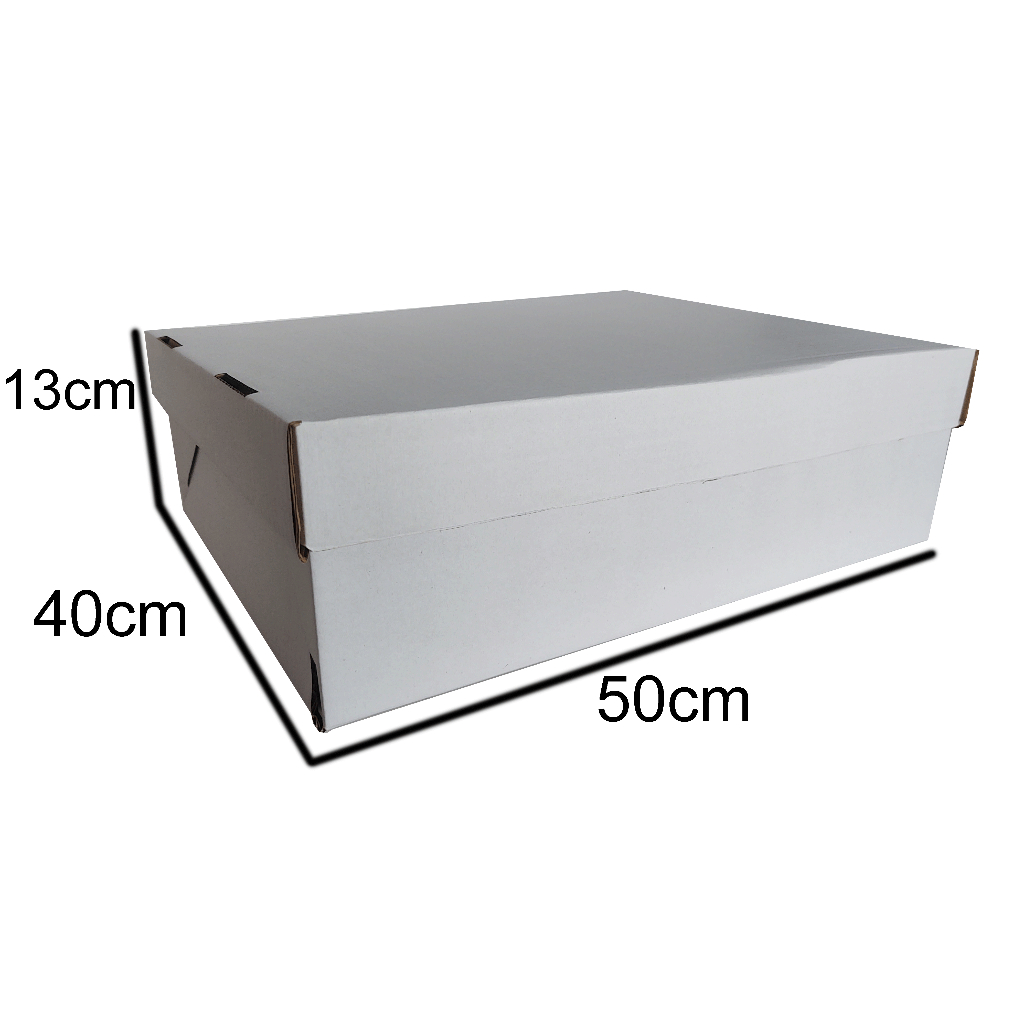 5 Caixas Para Bolo, Torta 40x50x13 Com Tampa - Caixa Papelão - Caixa Retangular em Oferta na Shopee