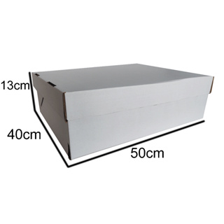5 Caixas Para Bolo, Torta 40x50x13 Com Tampa - Caixa Papelão - Caixa Retangular em Oferta na Shopee
