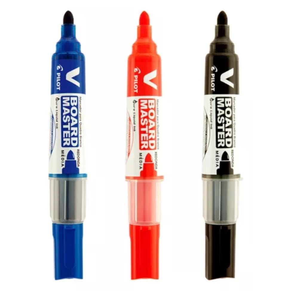 kit  Marcador Recarregável Para Quadro Branco WBMA V-Board Master Pilot em Oferta na Shopee