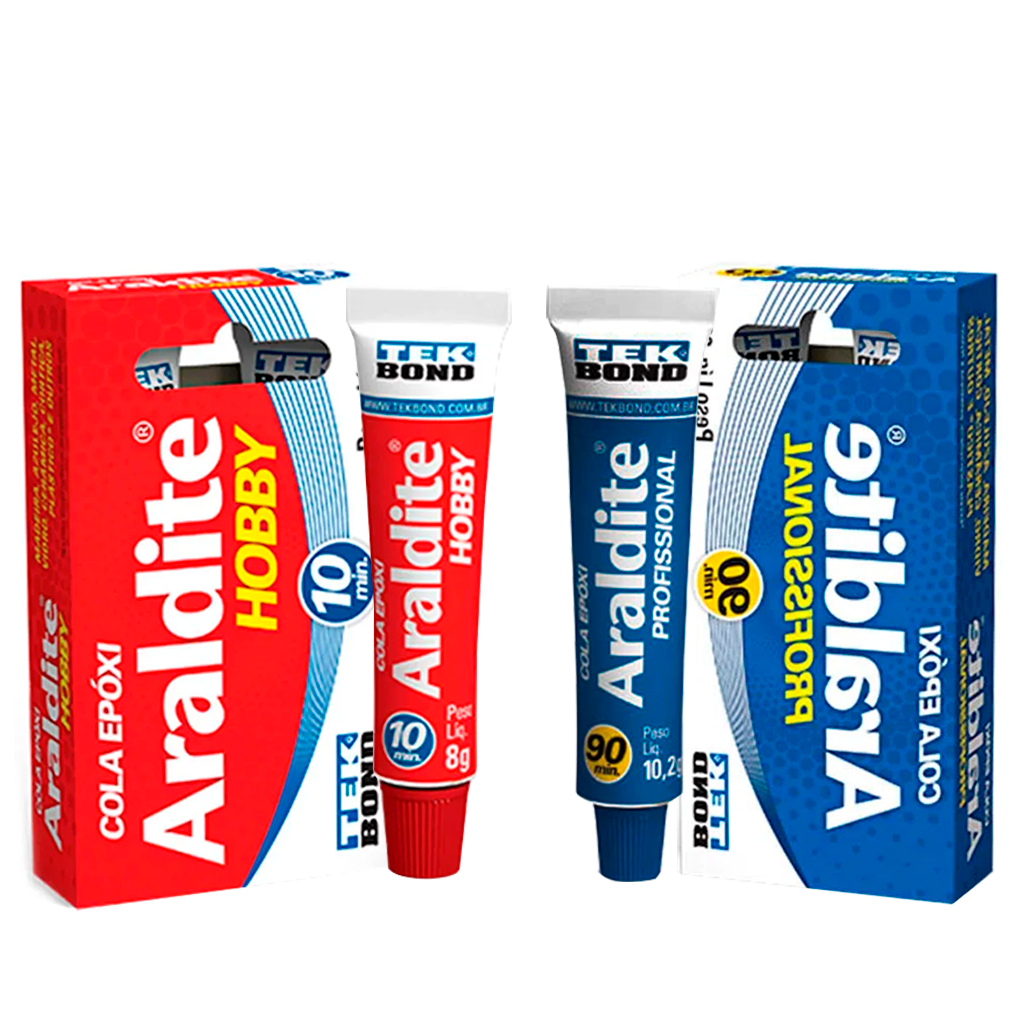 Cola Araldite Epóxi Hobby E Profissional TekBond 10 min - 90 min Multi Uso em Oferta na Shopee