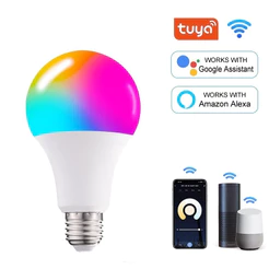 15W Lâmpada Inteligente Rgb Smart Life Tuya Para Alexa E Google Assistant