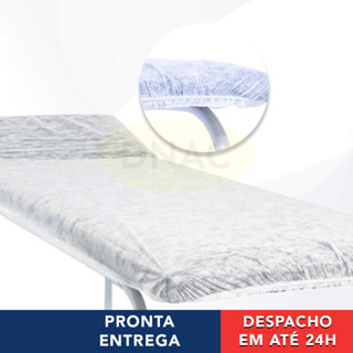 100 Lençóis TNT Com Elástico 0,9 X 2,2m Descartável Para Maca Hospitalar - Prevemax