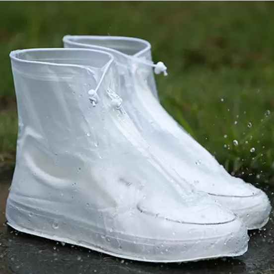 1 Par Capa Protetora Para Tênis Sapato Chuva Agua Impermeável com Ziper