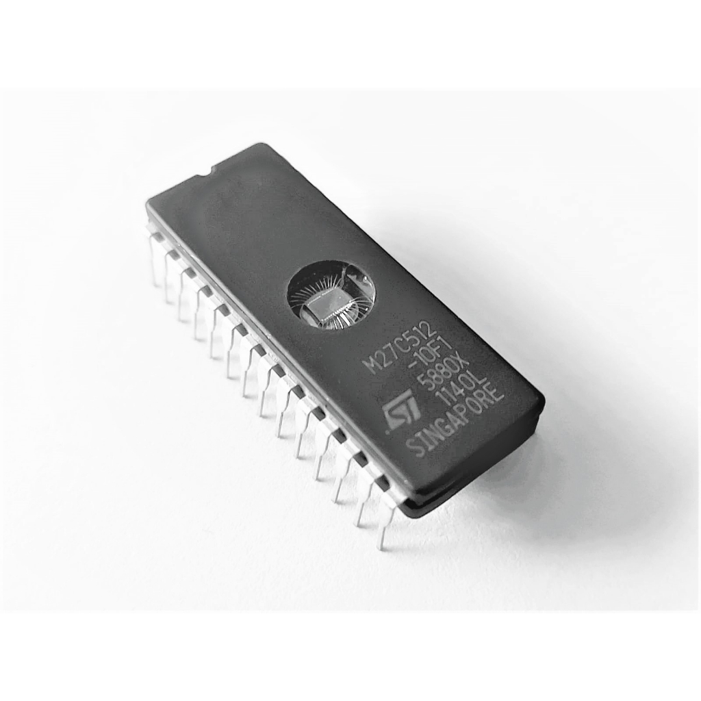 EPROM 27C512-10F1 DIP-28 ST