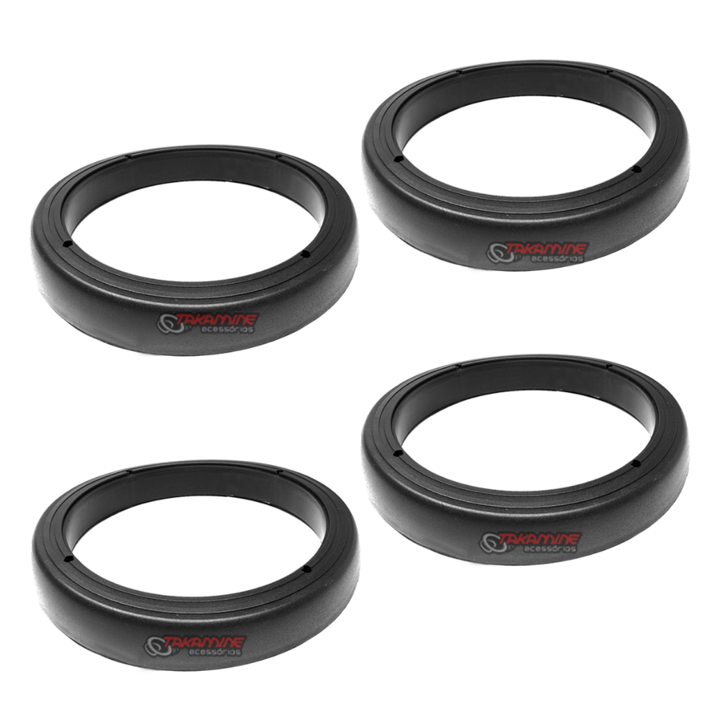 Kit com 4 aro adaptador espaçador bafles para alto-falante 6 polegadas
