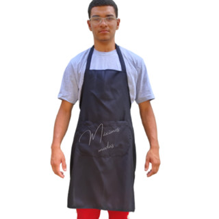 Avental Oxford Com bolso Reforçado Cozinha Churrasqueiro uso geral