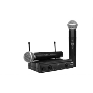 Microfones Sem Fio Duplo Dinâmico Profissional Vhf MAV008