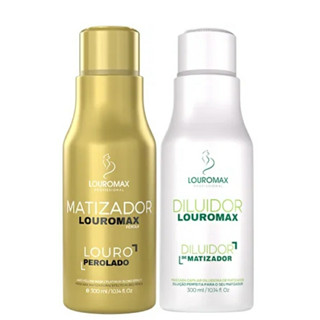 KIT Matizador Louromax Pérola Louro Perolado - 300ml + Condicionador Diluidor - 300ml Louromax.