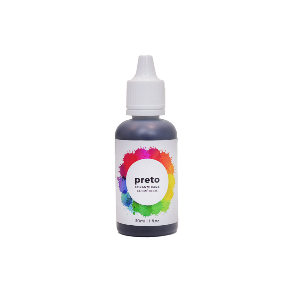 Corante Cosmético Preto - 30ml em Oferta na Shopee