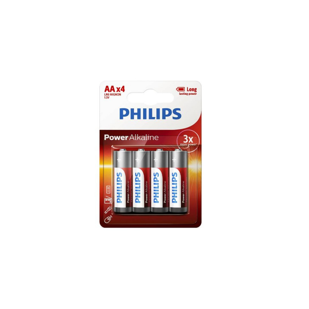 Pilha Philips AA Cartela Com 4 Unidades 1,5V em Oferta na Shopee