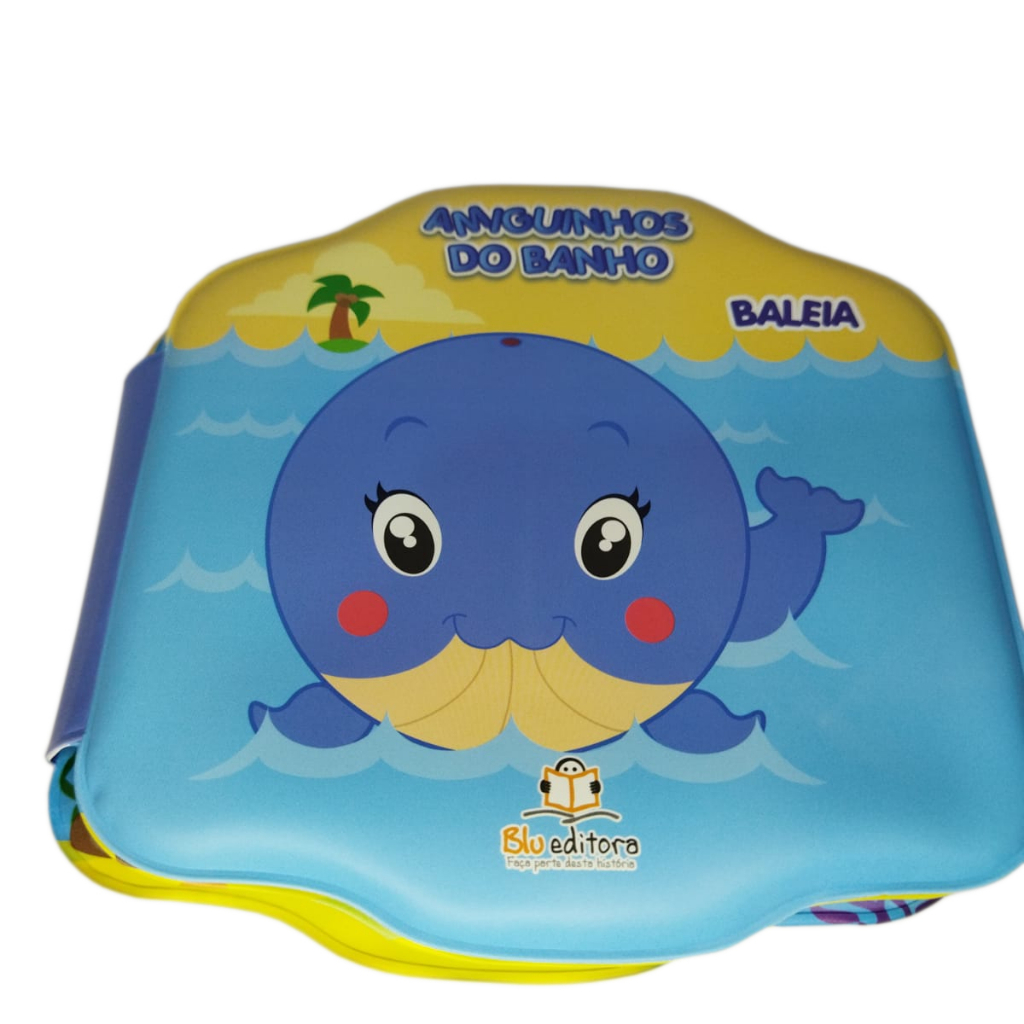Livro Infantil: Amiguinhos do banho: Baleia- livros de banho - livros para bebês - Blueditora