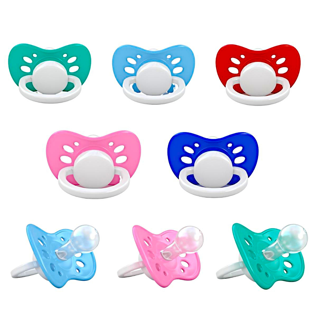 Chupeta Redonda Ventilada Bico de Silicone Premium Redondo Bebê Pacote c/10 Chupetas Menina Menino +6 M em Oferta na Shopee