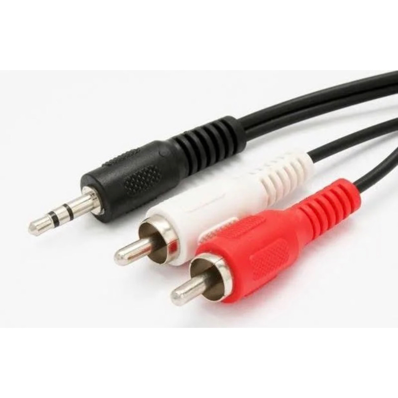 Cabo audio video P2-2Rca para Tv Led Lcd Gps Dvd Receptores Celular Áudio Vídeo Game NoBrand