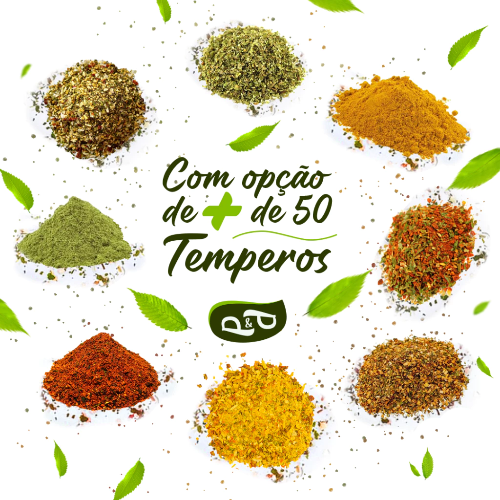 Temperos Condimentos Sal de Parrilha e Pimenta 100g 50 Opções - P&P — imagem 1