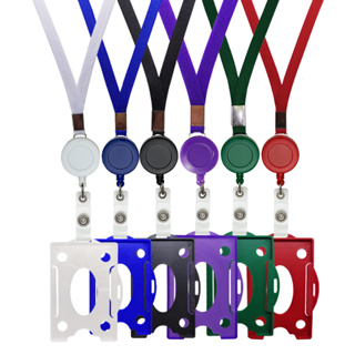 01 Porta Crachá Retrátil com Cordão e Crachá Rígido H/V Colorido em Oferta na Shopee