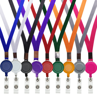 10 Porta Crachá Retrátil Com Cordão em Oferta na Shopee