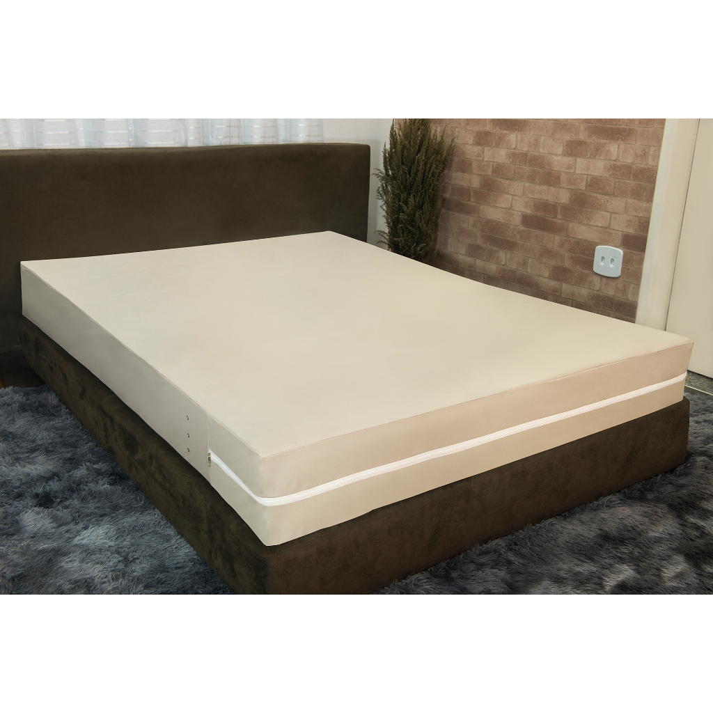 Capa Colchão Casal Queen Size Napa Hospitalar Impermeável C/zíper