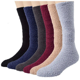 Meias de inverno de lã coral grossas meias masculinas quentes（ncmjw）