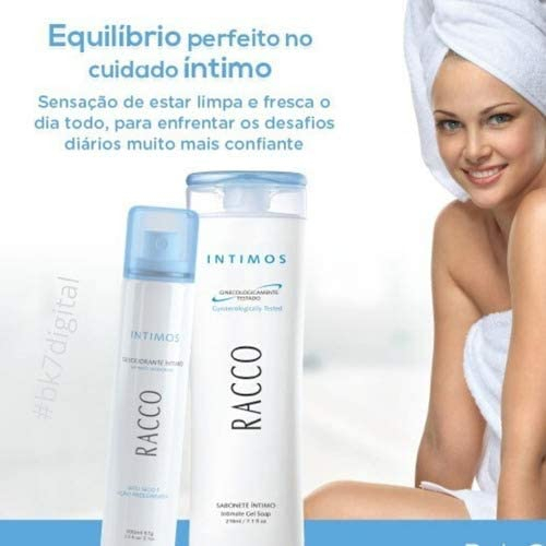 Racco Kit Sabonete De Higiene Intima - Desodorante Íntimo Com Jato Seco Higieniza Ginecológicamente