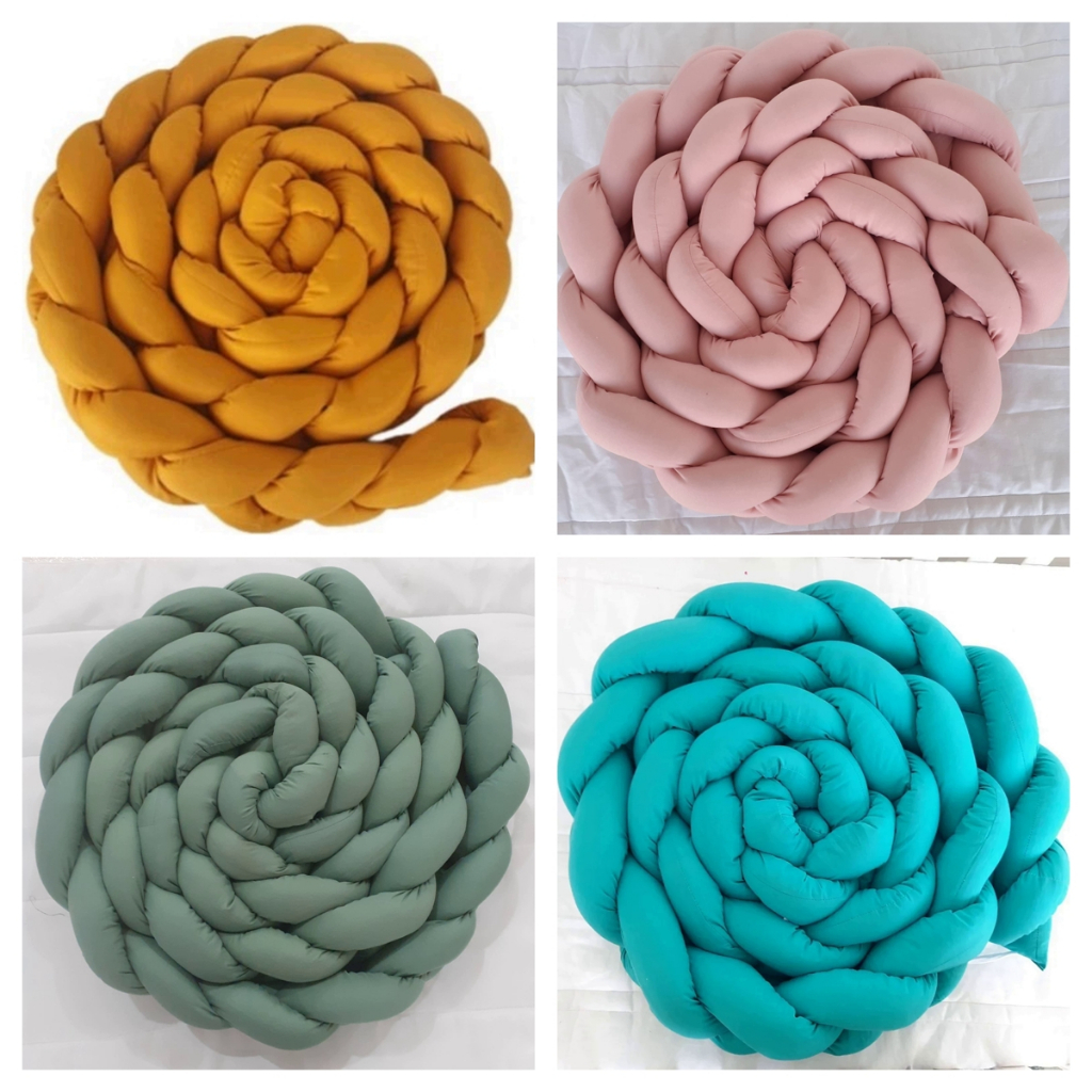 Trança Protetora Para Laterais De Berço Americano Com 4 Mts em Oferta na Shopee