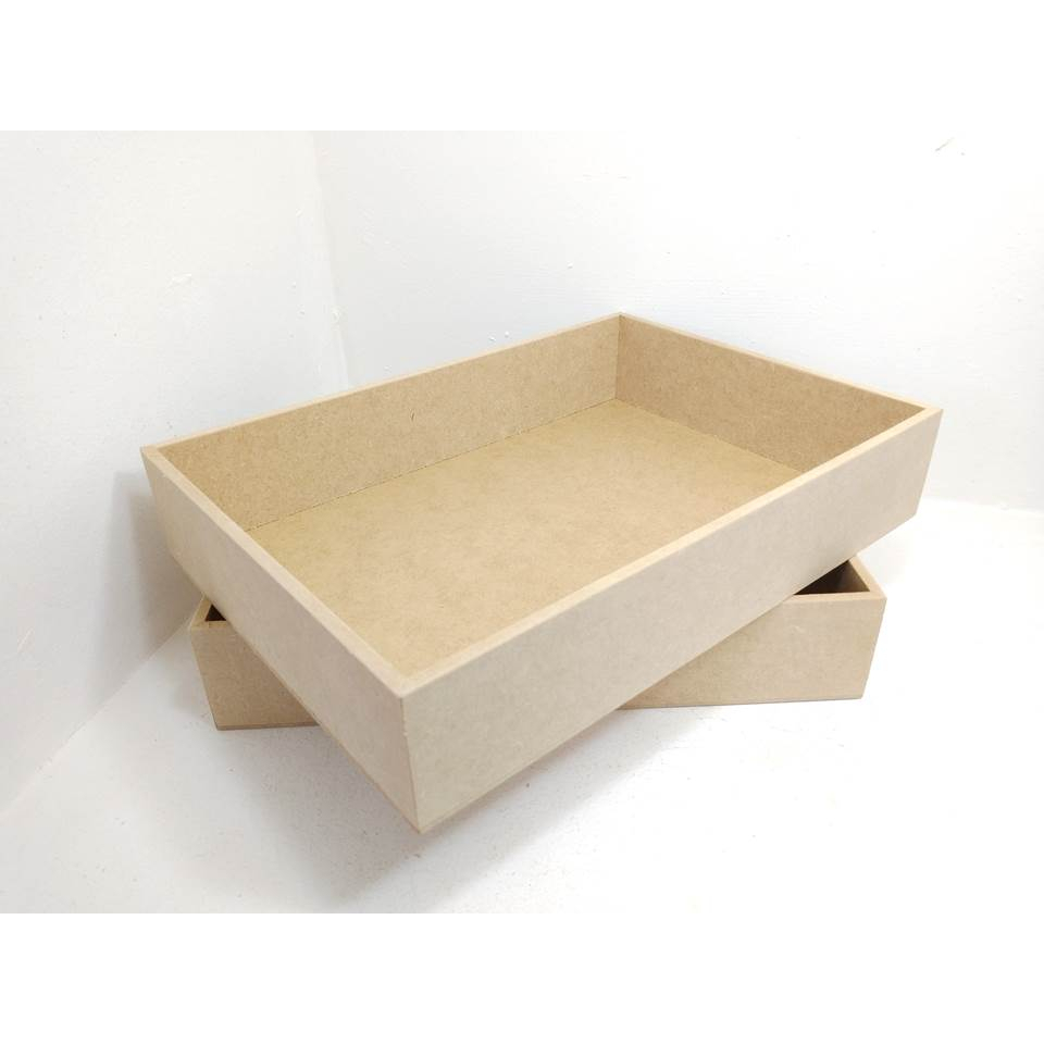 Bandeja cantinho do café 25x18x5 10 unidades MDF cru 6 mm em Oferta na Shopee