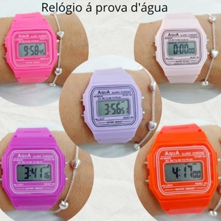 Relógio Feminino/ Masculino Aqua a prova d'água original em Oferta na Shopee