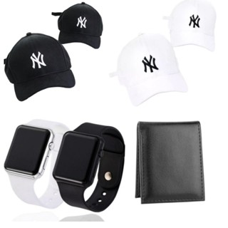 Kit Masculino Bone Premium + Relogio Digital+ Carteira de couro Promoção