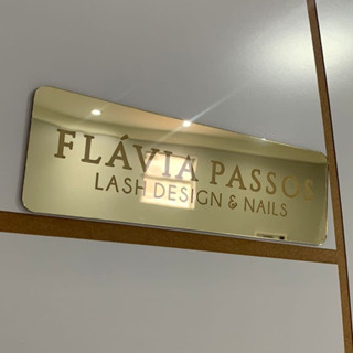 Placa Indicativa para Porta Acrílico Espelhado Personalizada