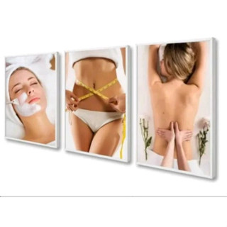 Quadro Decorativo Spa Estética Facial Clínica Recepção S em Oferta na Shopee