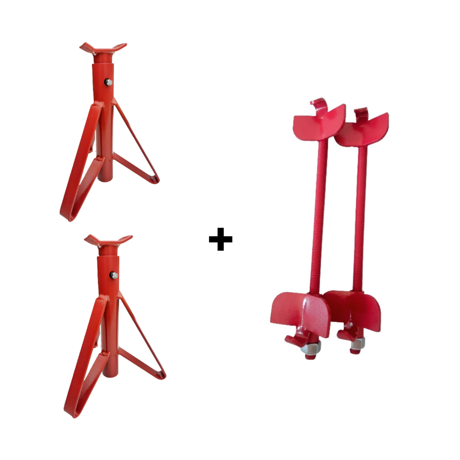 Kit cavalete 2 T / Encolhedor de molas com guia Universal