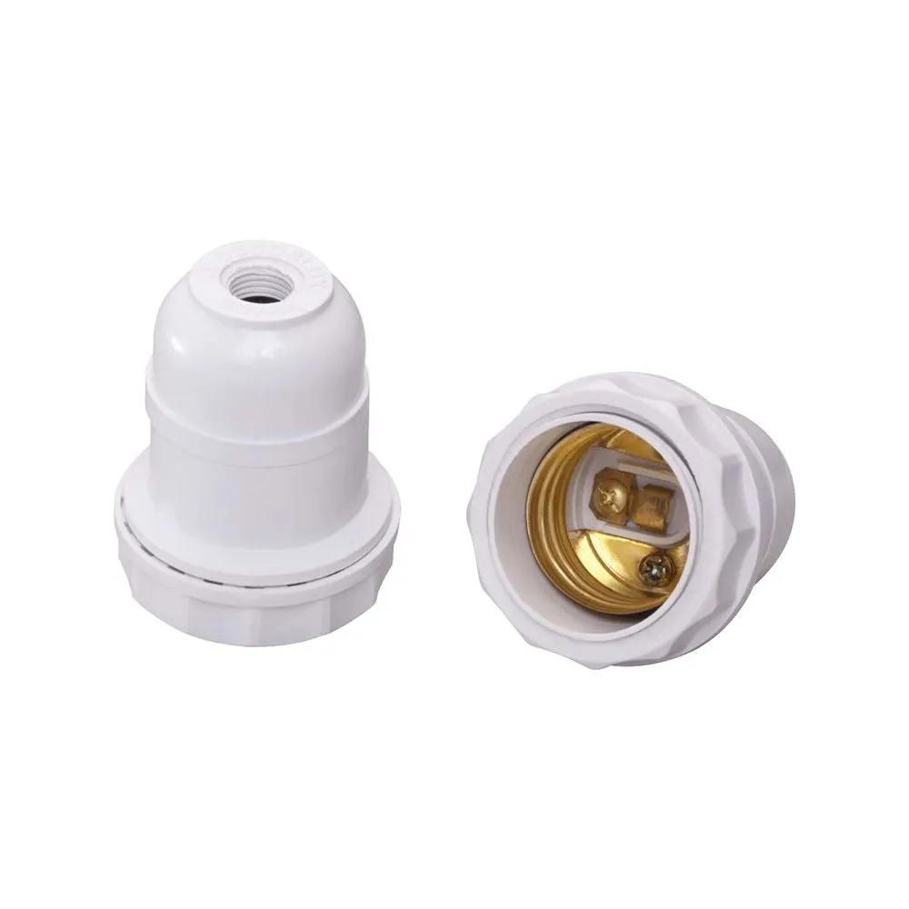 Bocal Soquete Para Abajur E27 2a 250v Branco - Decorlux
