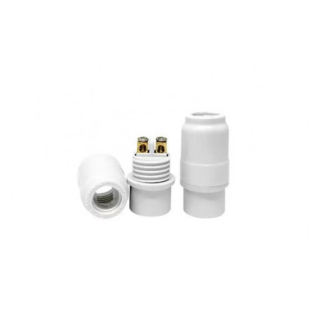 Bocal Base soquete e14 pendente decorlux termoplastico 1a 250v Branco