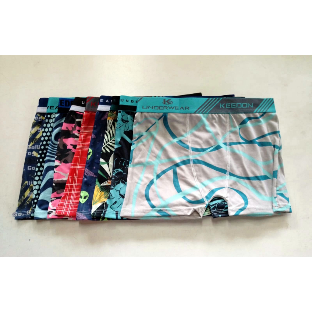 Kit 5 Cuecas Boxer Adulto Microfibra Estampada